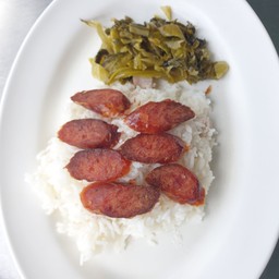 ข้าวกุนเชียง (ข้าวอบเผือก)