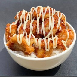 ข้าวไก่คาราเกะครีมวาซาบิ