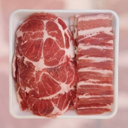 หมูสไลค์ ทูโทน 500 กรัม
