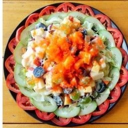 สลัดผลไม้ไข่กุ้ง