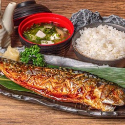 ปลาซาบะย่าง (เซ็ต)