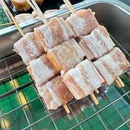 สเต็กแฮมพันหมูสามชั้น