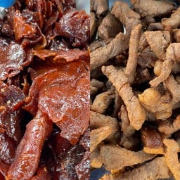 หมูแผ่นผสมหมูแดดเดียว