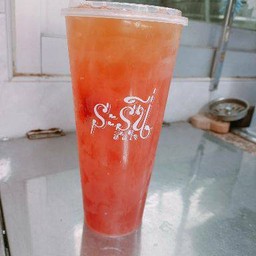 ชาผลไม้สตอเบอร์รี่ (เย็น)