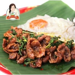 กะเพราอย่างเดียว&แนมซ้าย