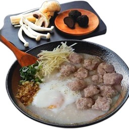 โจ๊กหมู+ไข่ลวก