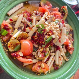 ตำไหลบัวกุ้งสด