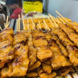 หมูปิ้งโบราณ + ข้าวเหนียว