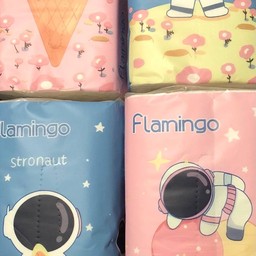 Flamingo กระดาษทิชชู่ เช็ดหน้า 1 ห่อ