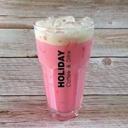 นมชมพูเย็น