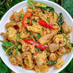ข้าวราดผัดฉ่าหมู