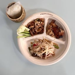 เซต ส้มตำ เนื้อย่าง ลาบ-น้ำตก ข้าวเหนียว (Box Set)