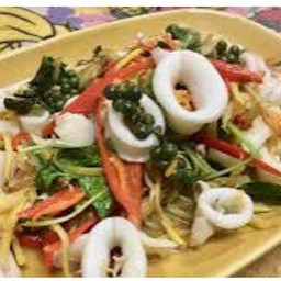 ผัดฉ่าปลาหมึก (กับข้าว)