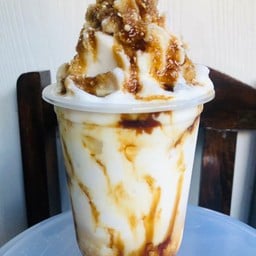 หวานละมุน มะพร้าวเผาปั่นนมสด