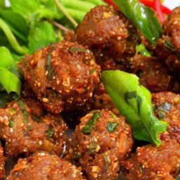 ลาบหมูทอด