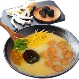 โจ๊กหมู+ไข่เยี่ยวม้า