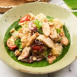 ยำอกไก่พริกไทยดำ   (LS)