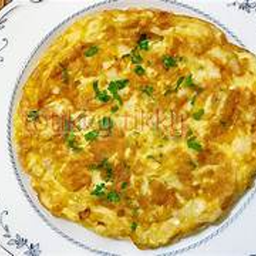 (กับข้าว) ไข่เจียว ใบกะเพรา