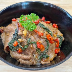 ข้าวกะเพราเนื้อวากิว