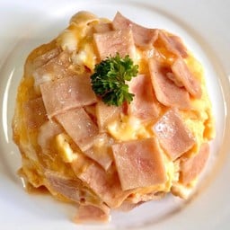 ข้าวไข่ข้นแฮมชีส