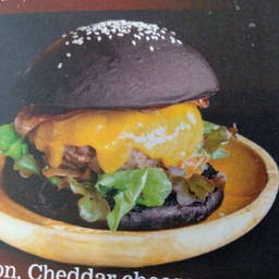 Burger charcoal