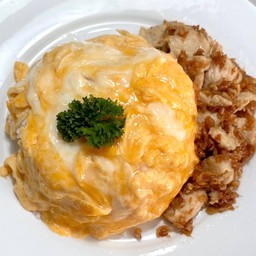 ข้าวไข่ข้นไก่กระเทียม