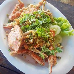 ปูม้าทอดผีดพริกเกลือ (นน. ครึ่ง กก.)