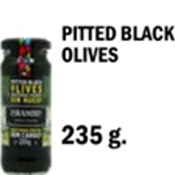 Pitted Black Olives 235gr