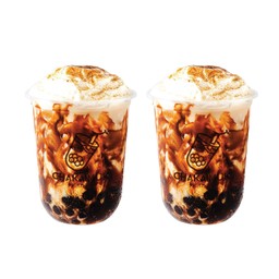 นมสดฮอกไกโดบราวชูก้า2แก้ว Brown Sugar Hokkaido Fresh Milk Twin