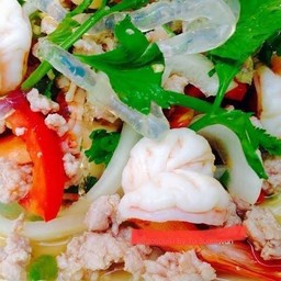 Glass Noodle Salad With Shrimp And Minced Pork