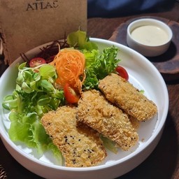 วีแกนสลัดปลาเทมปุระ