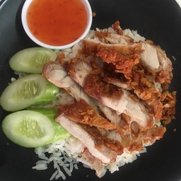 ข้าวมันไก่ทอด