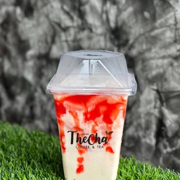 นมสด สตอเบอรี่ เย็น