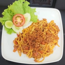 Spaghetti with chicken