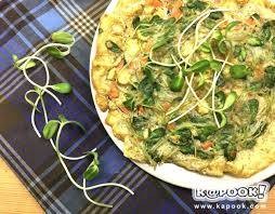 ไข่เจียวต้นอ่อนทานตะวัน