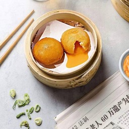 หลิวซาปาว 流沙包 (เปาลาวาทอด 2ลูก)