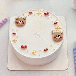 best friend bear เพิ่มข้อความหน้าเค้กได้