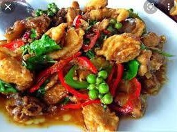 ไก่บ้านผัดฉ่า