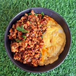 ข้าวไข่ข้น กะเพราเนื้อสับ