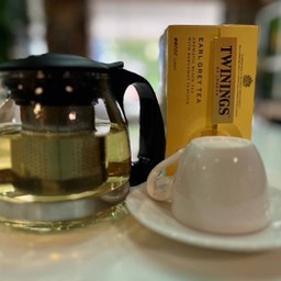 Hot Earl Grey Tea kettle