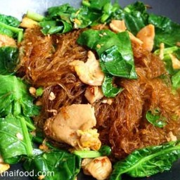 ผัดซีอิ๊ววุ้นเส้นหมูหมัก