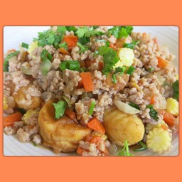 ผัดเต้าหู้ทรงเครื่อง (กับข้าว)