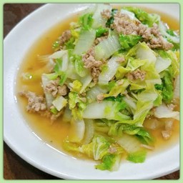 ผัดผักกาดขาว (กับข้าว)