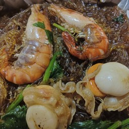 กุ้ง+หอยเชลล์ อบวุ้นเส้น
