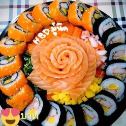 เค้กแคลิฟอเนียโรล+สาหร่ายรวมโรล+แซลมอน