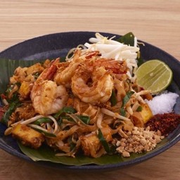 ผัดไทยกุ้งสด