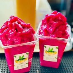 แก้วมังกรแดงปั่น