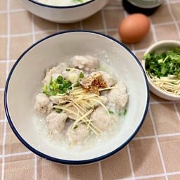 โจ๊กแห้ง หมูล้วน