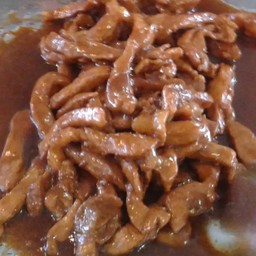 ข้าวเหนียวหมูผัดเค็ม