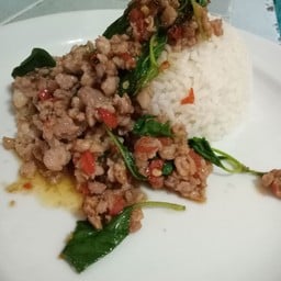 กระเพราหมูสับ